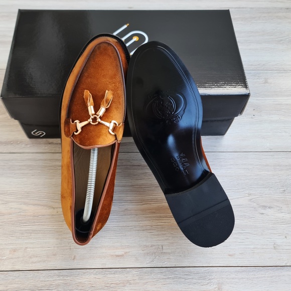 Men's Tassel Suede Leather Loafer - Picture 3 of 6